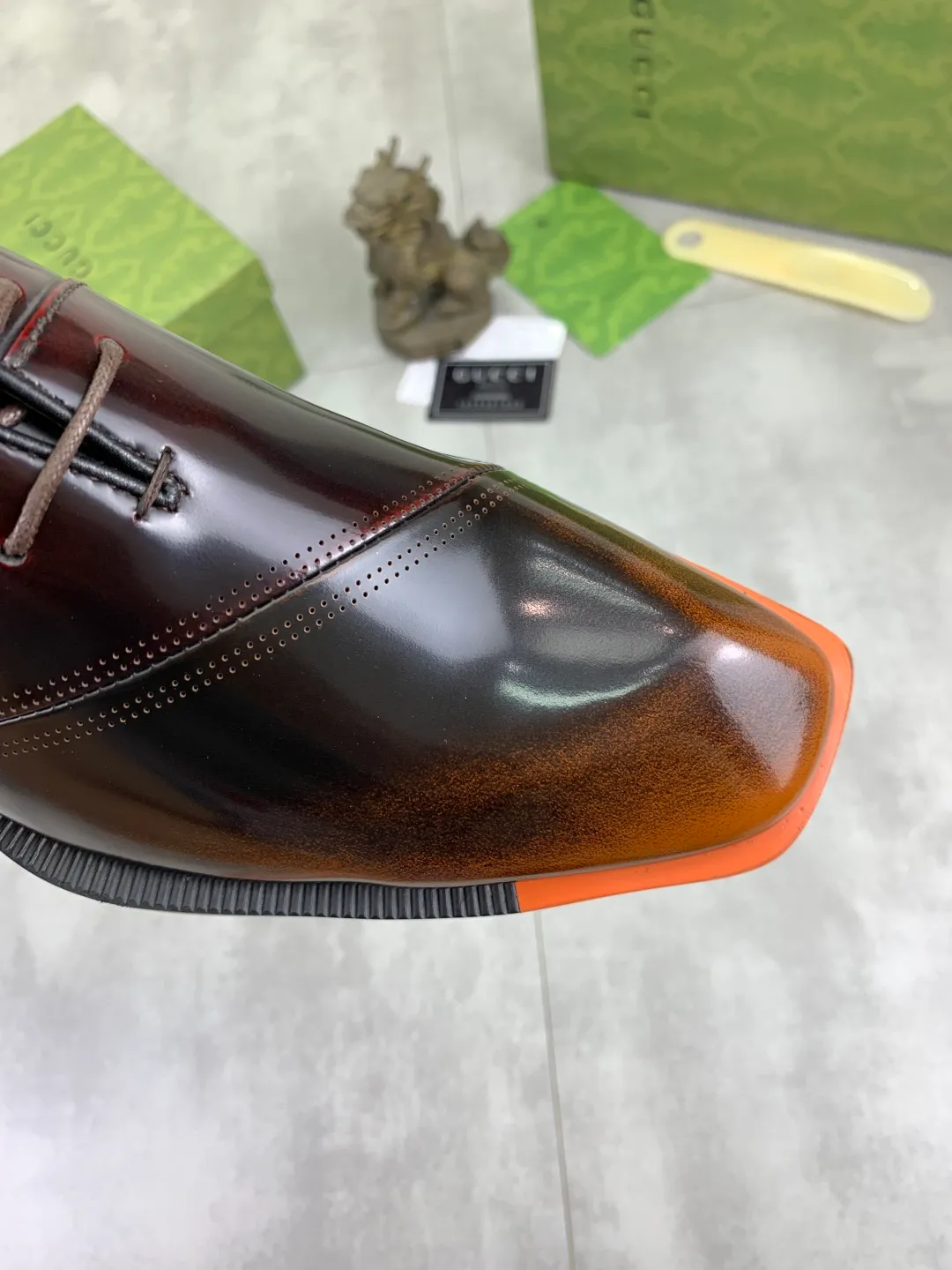 Men's Men's Shoes 💰P580 [New Style] 💰💎💎💎 [Gucci] GUCCI high-end men's formal business leather shoes, original order 1:1! Original imported high-end calfskin, original metal buckle, imported first-layer pigskin lining for feet, original high-end outsole, men's shoe size: 38-44